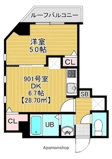 ソラトワーヌ【9階】の間取り
