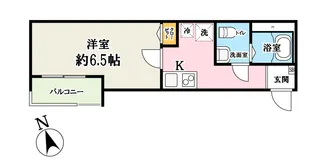ウエストコート六町【2階】の間取り