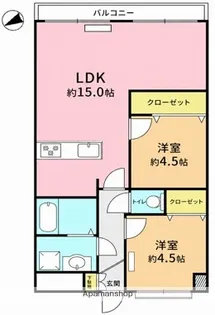 トーア蔵前マンション【4階】の間取り