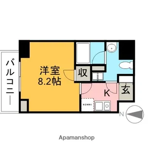 ヴィエルジュ錦糸町太平【7階】の間取り