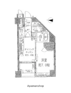ルピナス王子駅前【4階】の間取り