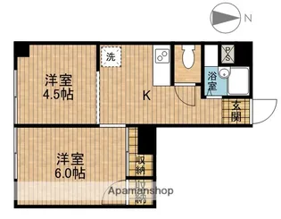 ヒルズハウス【3階】の間取り