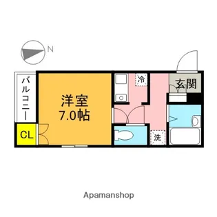 アマーラ経堂【1階】の間取り