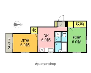 東京都練馬区関町南2丁目【マンション】の間取り