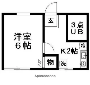 カーサ榊原【1階】の間取り