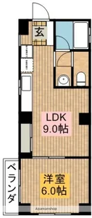 ハイツささ川【2階】の間取り