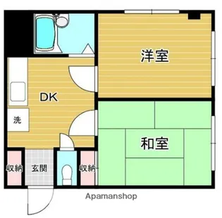 ハイツSUN【2階】の間取り