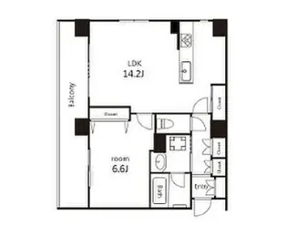 オーパスレジデンス吉祥寺【2階】の間取り