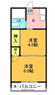 2Kの間取り画像