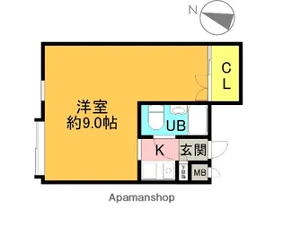 ニューグリーンハイツ【4階】の間取り