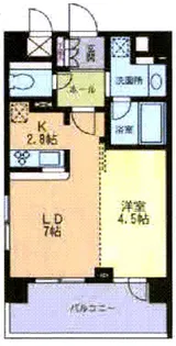 プレミアコンフォート西荻窪【2階】の間取り