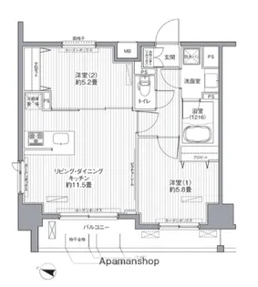 センテニアル王子神谷【7階】の間取り