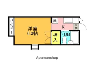 まろんハイツ【1階】の間取り