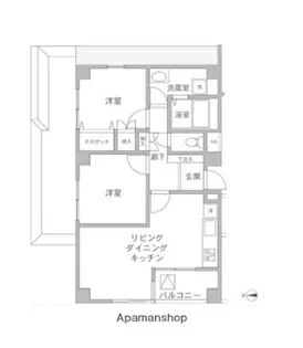 フレール上井草【5階】の間取り