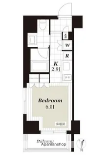 レジデンシャルステート白金【4階】の間取り