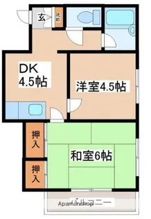 第二メゾン黒川【1階】の間取り