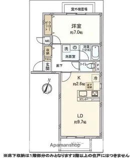 東京都北区赤羽西3丁目【マンション】の間取り