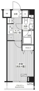 グランハイツ東中野【1階】の間取り