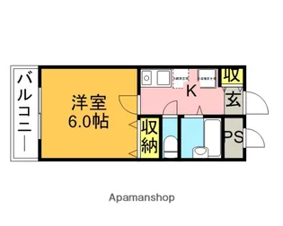 ウイングウエスト【2階】の間取り