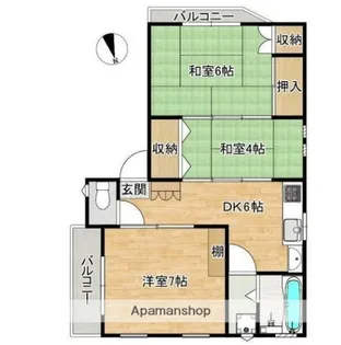 東京都杉並区南荻窪3丁目【マンション】の間取り