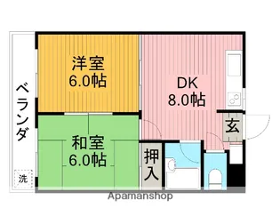 ニューチェリーハイツ吉祥寺【3階】の間取り