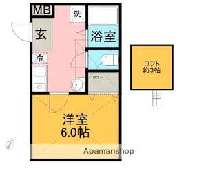 パーシモンハイム別館【2階】の間取り