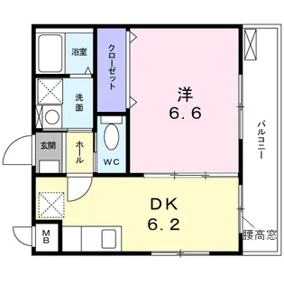 ジュネスメゾン中板橋【2階】の間取り