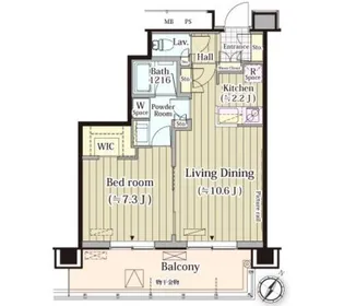 メルクマール京王笹塚レジデンス【18階】の間取り