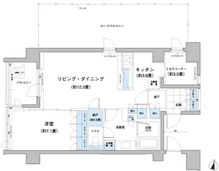 ガーデニエール砧レジデンス【9階】の間取り