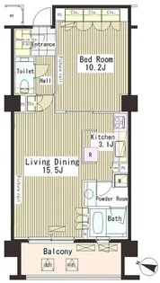 パークアクシス恵比寿【3階】の間取り