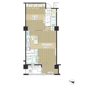 パークアクシス恵比寿【6階】の間取り