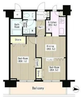 コンチェルト杉並【9階】の間取り