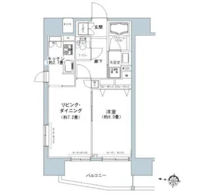 パークキューブ板橋本町【14階】の間取り