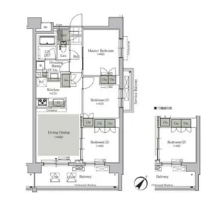 パークキューブ西ヶ原ステージ【3階】の間取り