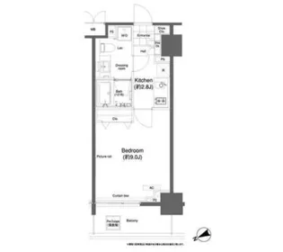 アーバネックス市谷柳町【10階】の間取り