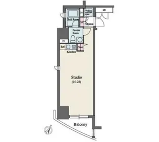 MFPR代々木タワー【11階】の間取り