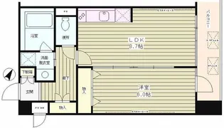 クロスフォート砧【2階】の間取り