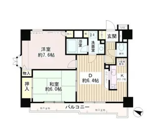 ハイホーム十条【4階】の間取り