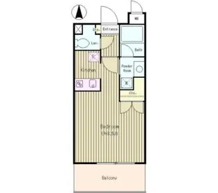 ソレアード武蔵野【-1階】の間取り
