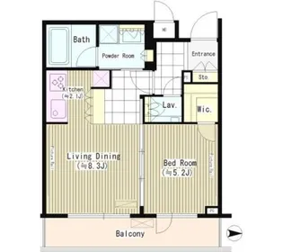 ラグゼガーデン松原【3階】の間取り