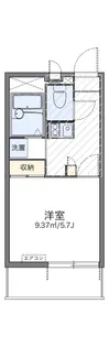 レオパレスラポールⅠ【3階】の間取り