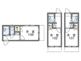 レオパレス井荻第2【1階】の間取り