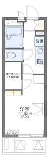 レオパレスイーストヒルズ【3階】の間取り