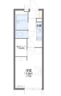 レオパレス小関【3階】の間取り