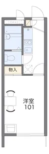レオパレスパークサイドグレース【1階】の間取り