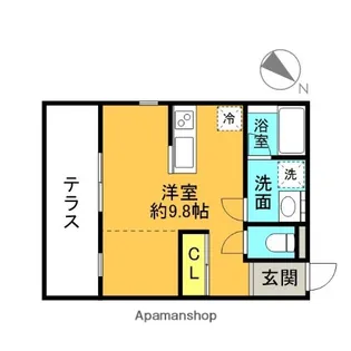 東京都文京区本駒込2丁目【アパート】の間取り