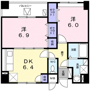 ホーメイ ビルディング【3階】の間取り