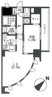 LA・SAKURAS ラサクラス【6階】の間取り