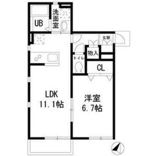 ウィステリアコートII【1階】の間取り