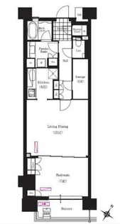 BRILLIA IST 三軒茶屋 ブラッサムテラス【8階】の間取り